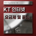KT인터넷가입 전 반드시 확인해야 할 요금제의 득과 실